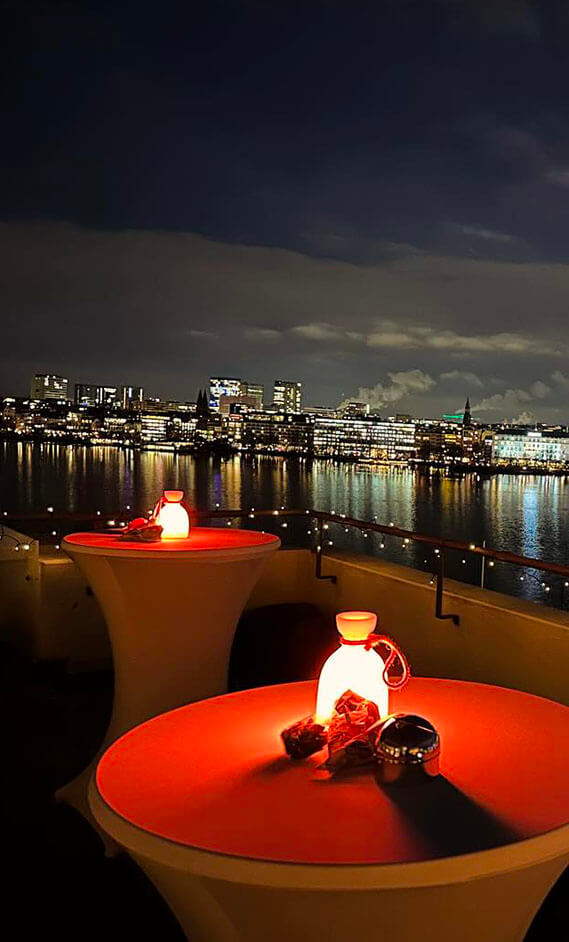 Stadtblick bei Nacht